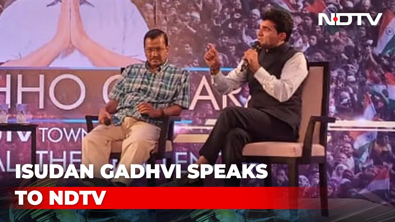AAP's Chief Ministerial Candidate Isudan Gadhvi Takes Aim At Amit Shah's Son At NDTV Townhall