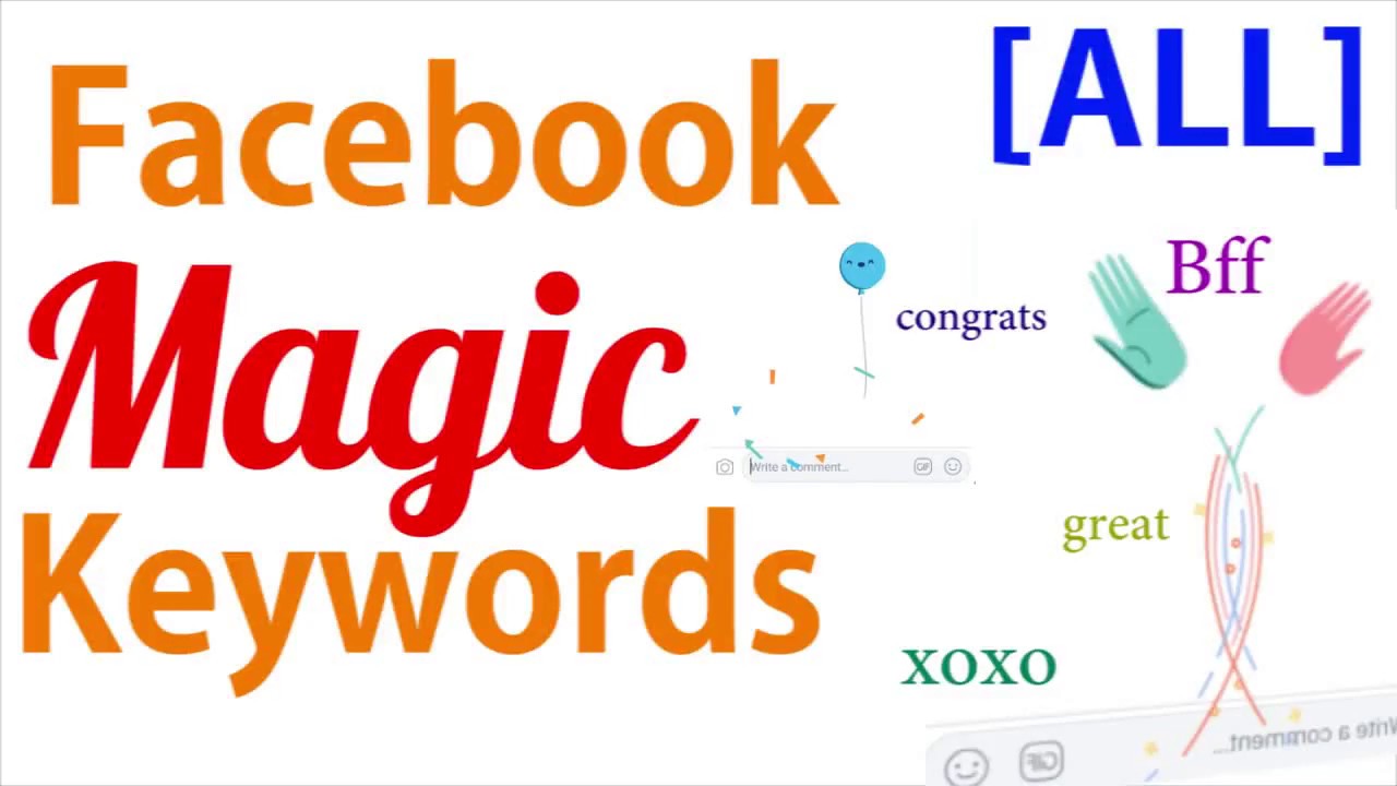 Facebook Magic keywords All updated
