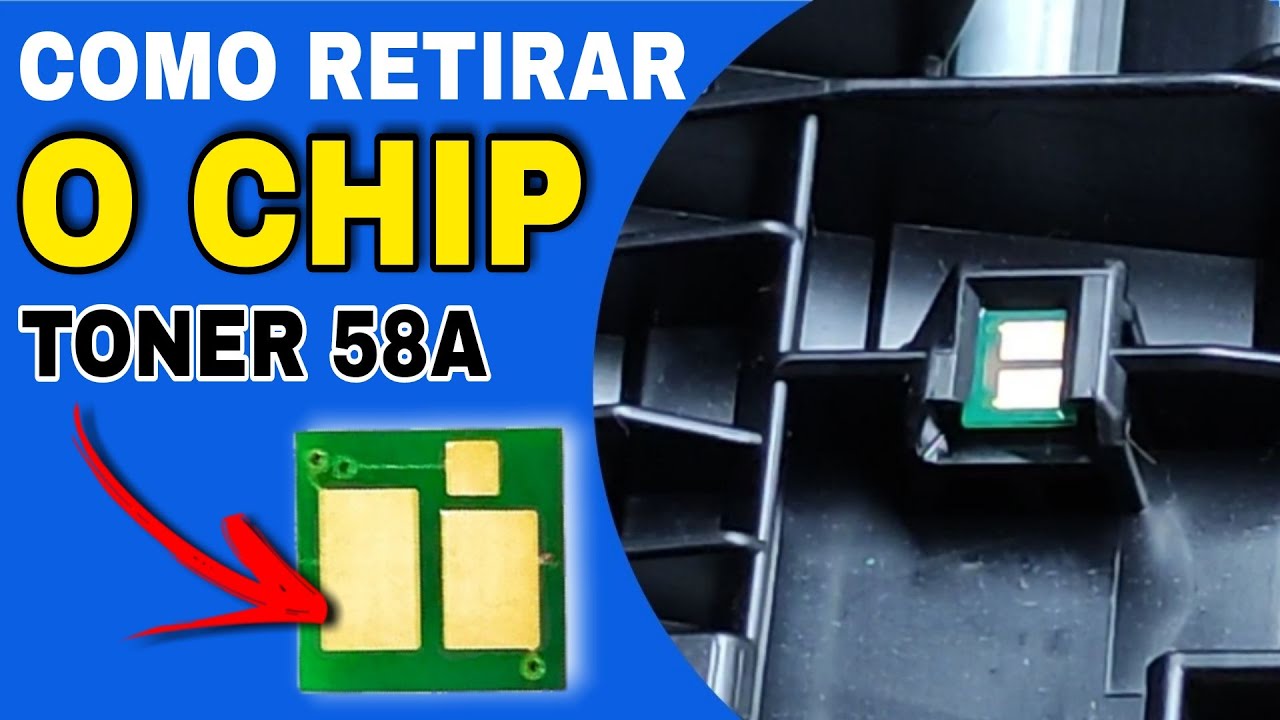 COMO RETIRAR O CHIP DO TONER HP 258a 258x 404dw 428 151 152 1030