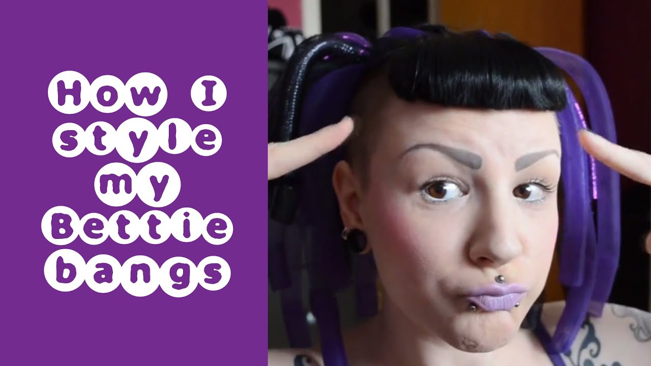 How I style my bettie bangs