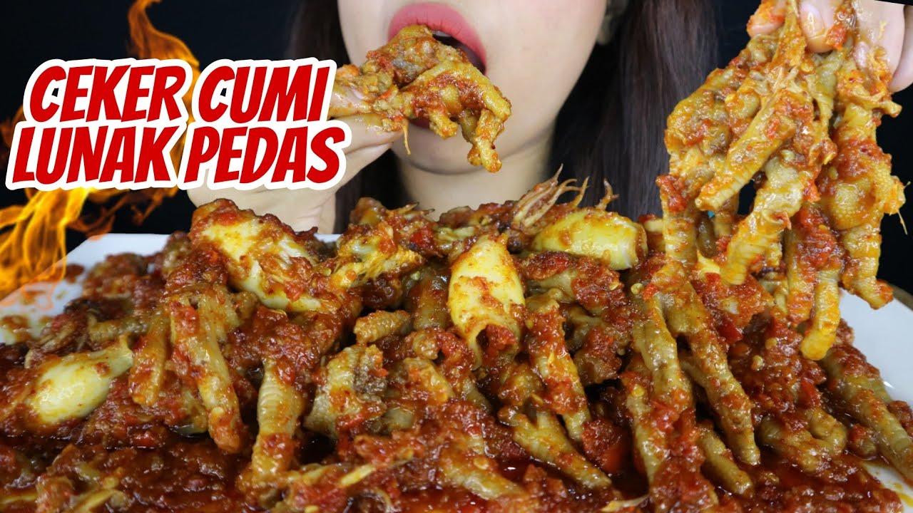 CEKER LUNAK CUMI PEDAS MERCON | asmr mukbang Indonesia 🇮🇩