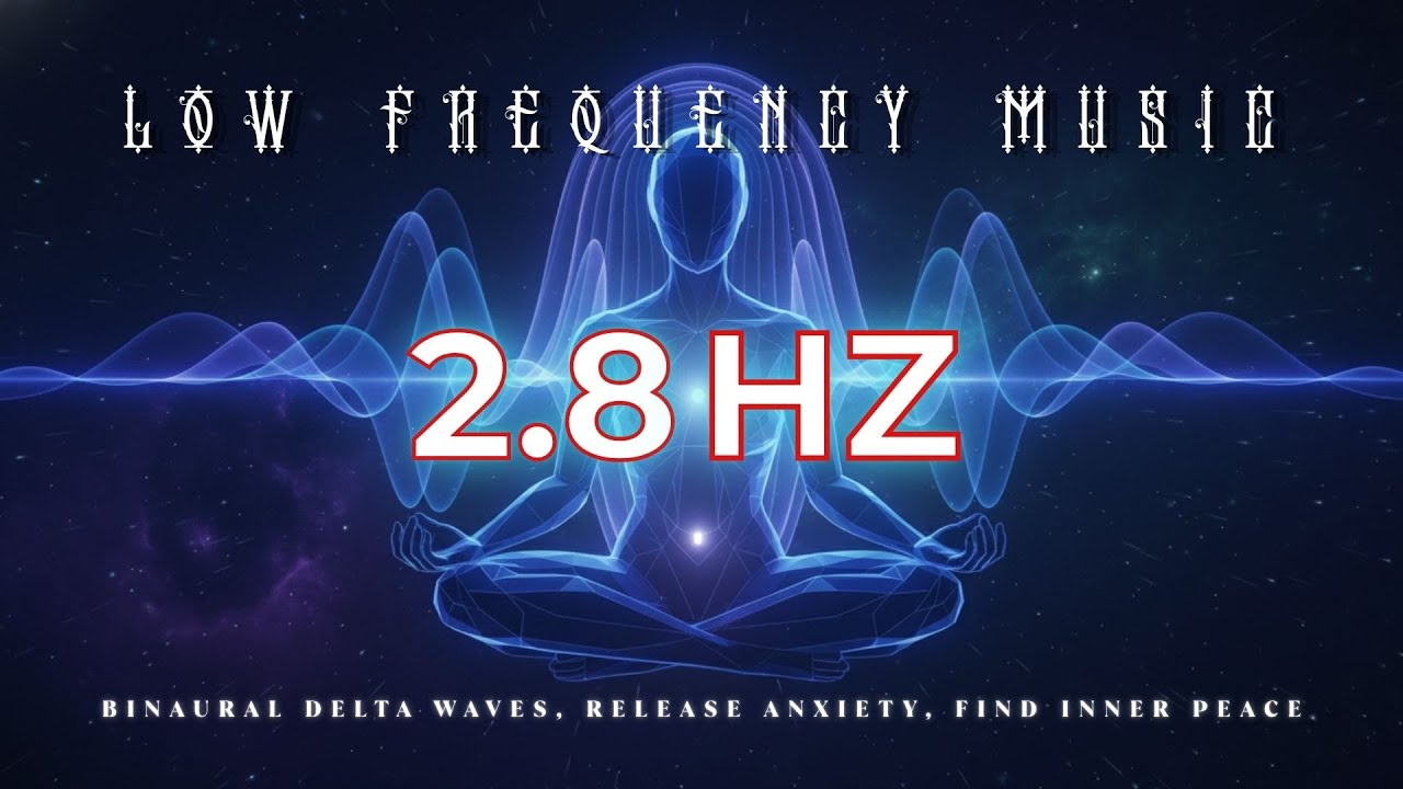 LOW Frequency SLEEP Music, [2.8 Hz] Binaural DELTA Waves, Release Anxiety, Find Inner Peace