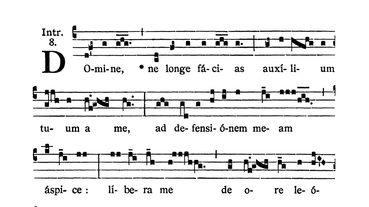 Dominica II in Passionis seu in Palmis - Introitus (Domine ne longe facias)