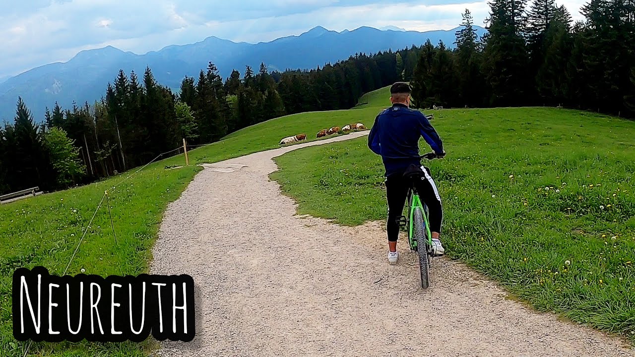 Neureuth (1261m) - MTB Abfahrt mit Trail und Aussicht auf den Tegernsee