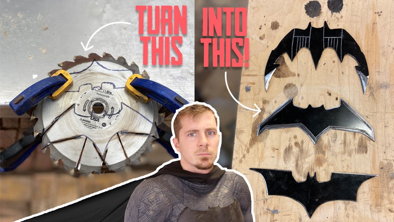 Turning Sawblades Into Batarangs?!?! // DIY Cosplay Accessories