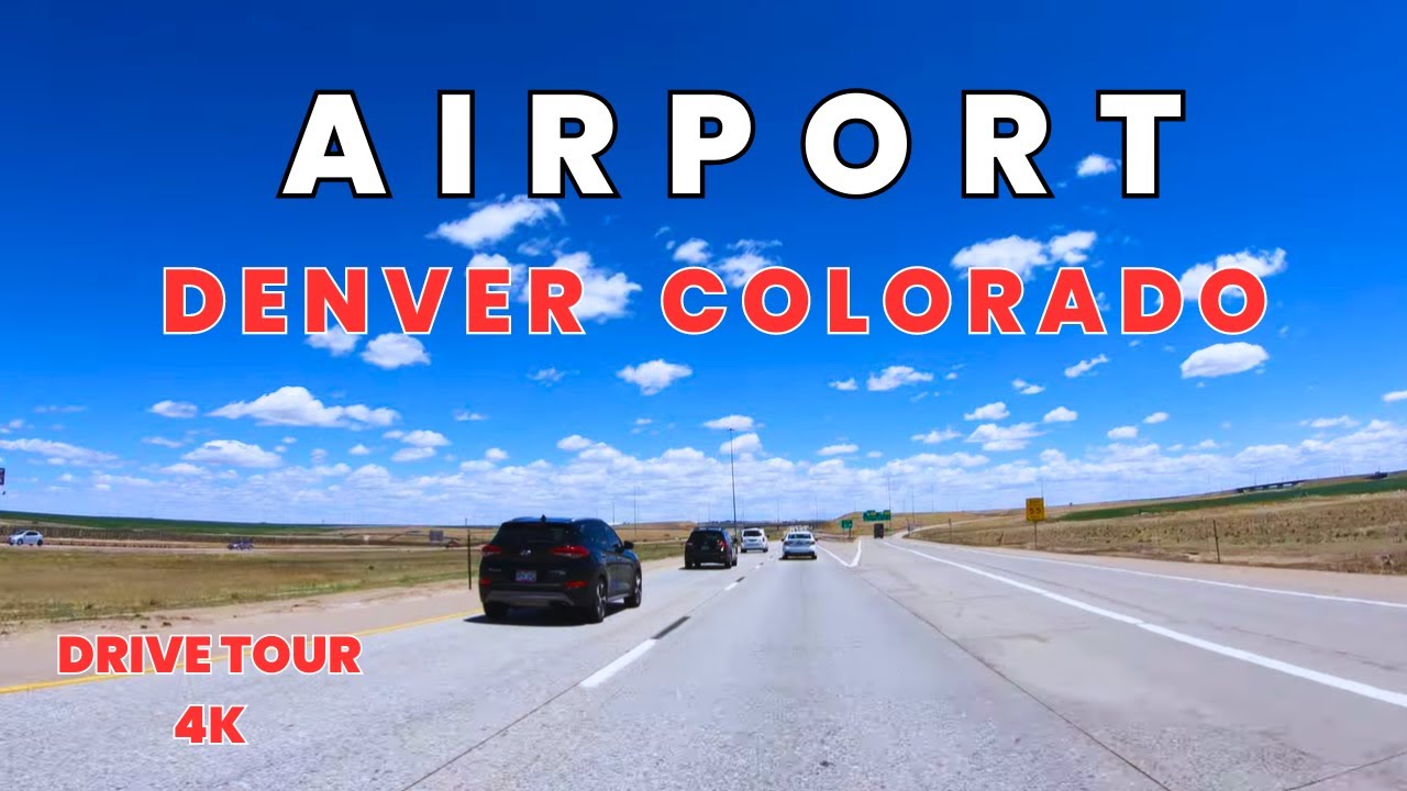 4K Drive Tour- Denver Colorado I-225 & I-70 to Pena Blvd | Airport Terminal Route | Denver City Tour