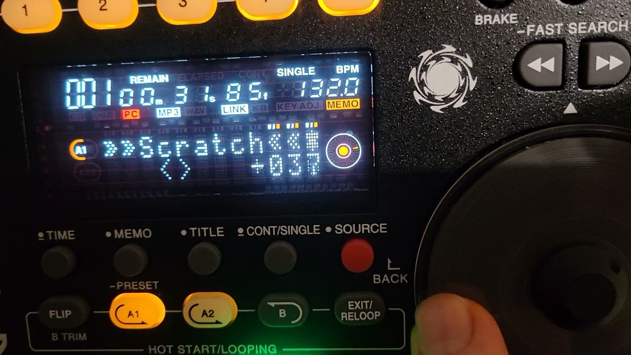 Denon HC-4500 mapper virtual dj 2021 Scratch y Spin back animación en pantalla LCD usando show_text
