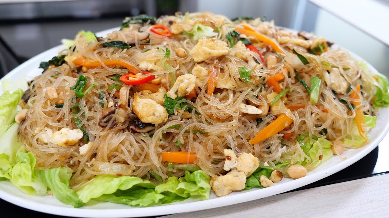 Bún Xào dẻo mềm tơi thấm Vị nhờ Bí Quyết Sốt Xào, Cách Xào Bún, Miến nhanh lẹ ăn Sáng by Vanh Khuyen