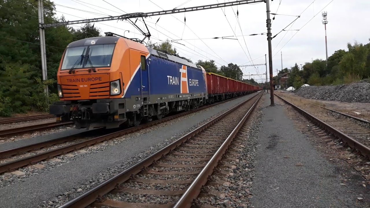 Vlaky Stará Boleslav - cargo nářez 😀, 6.10.2021 / trainspotting