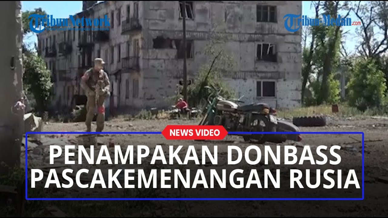 PENAMPAKAN KOTA DONBASS Pascakemenangan Rusia, Semua Bangunan Hancur dan Tak Bersisa