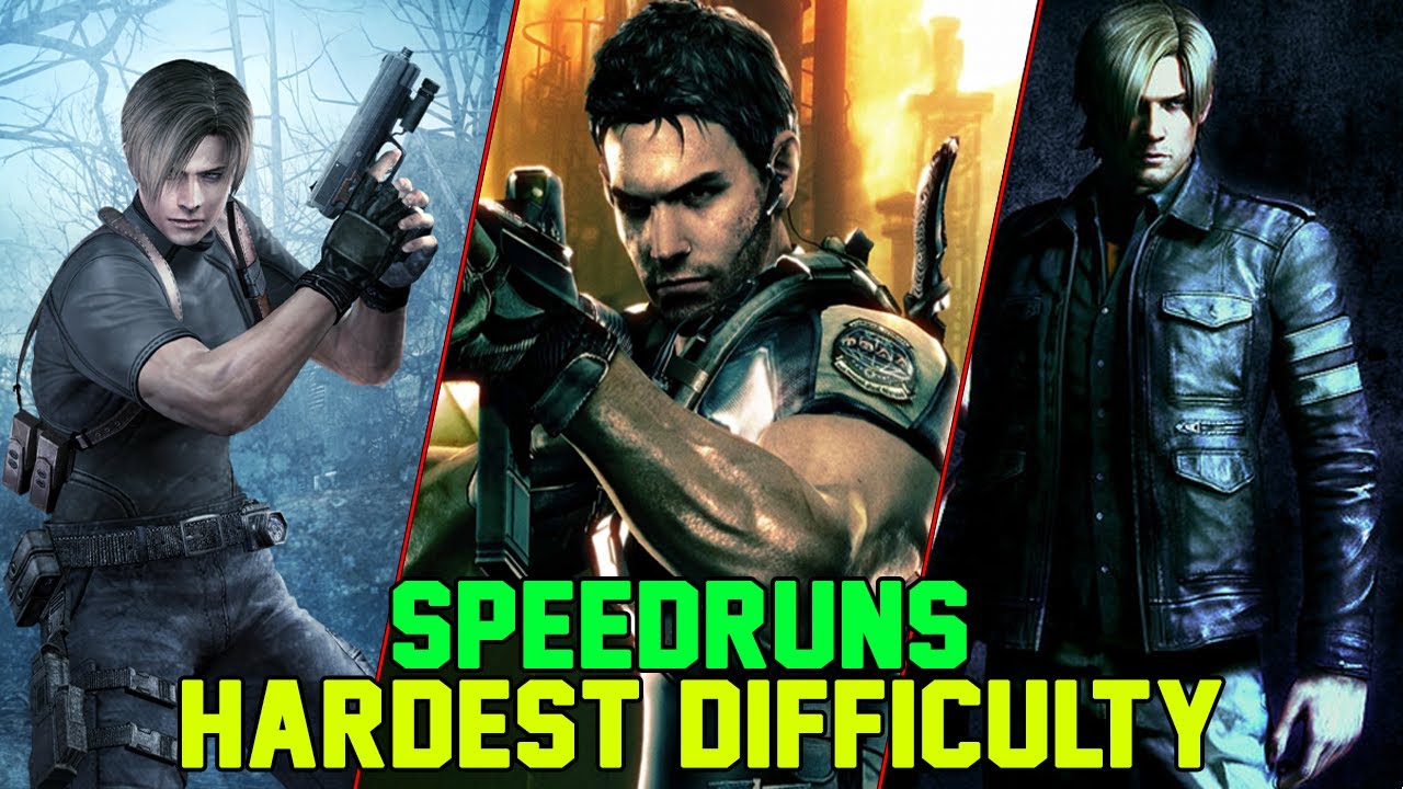 Resident Evil 4, 5 & 6 Speedrun Marathon [Hardest Difficulty]