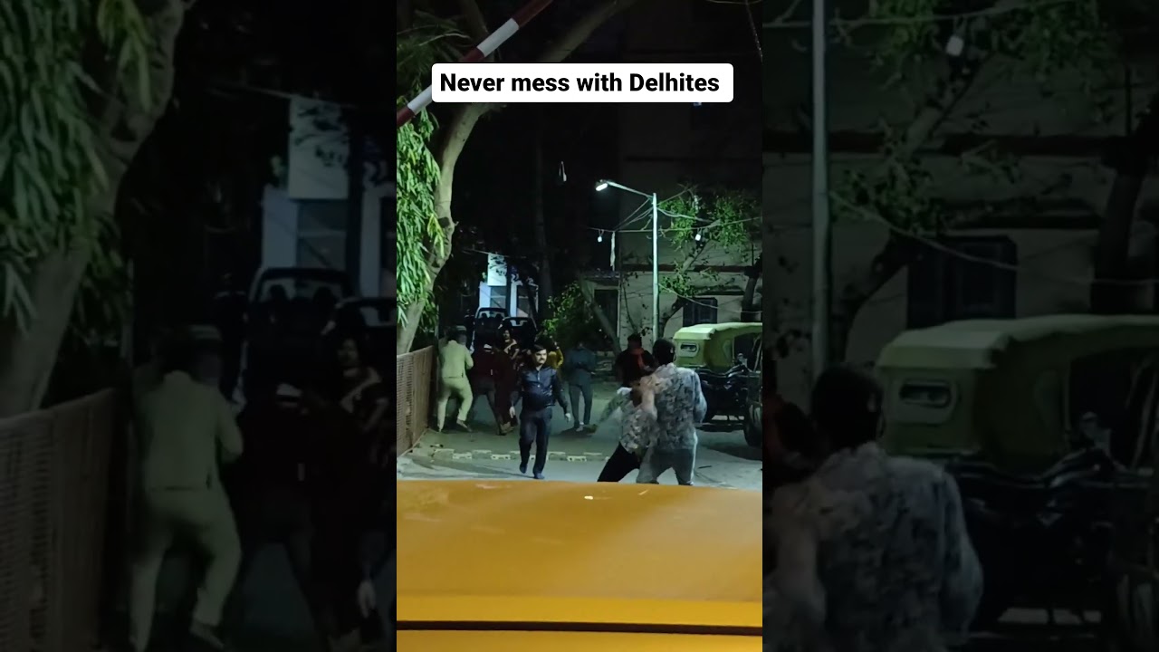 Never Miss Street Fight In Delhi ! #shortsfeed #streetfighter #entertainment
