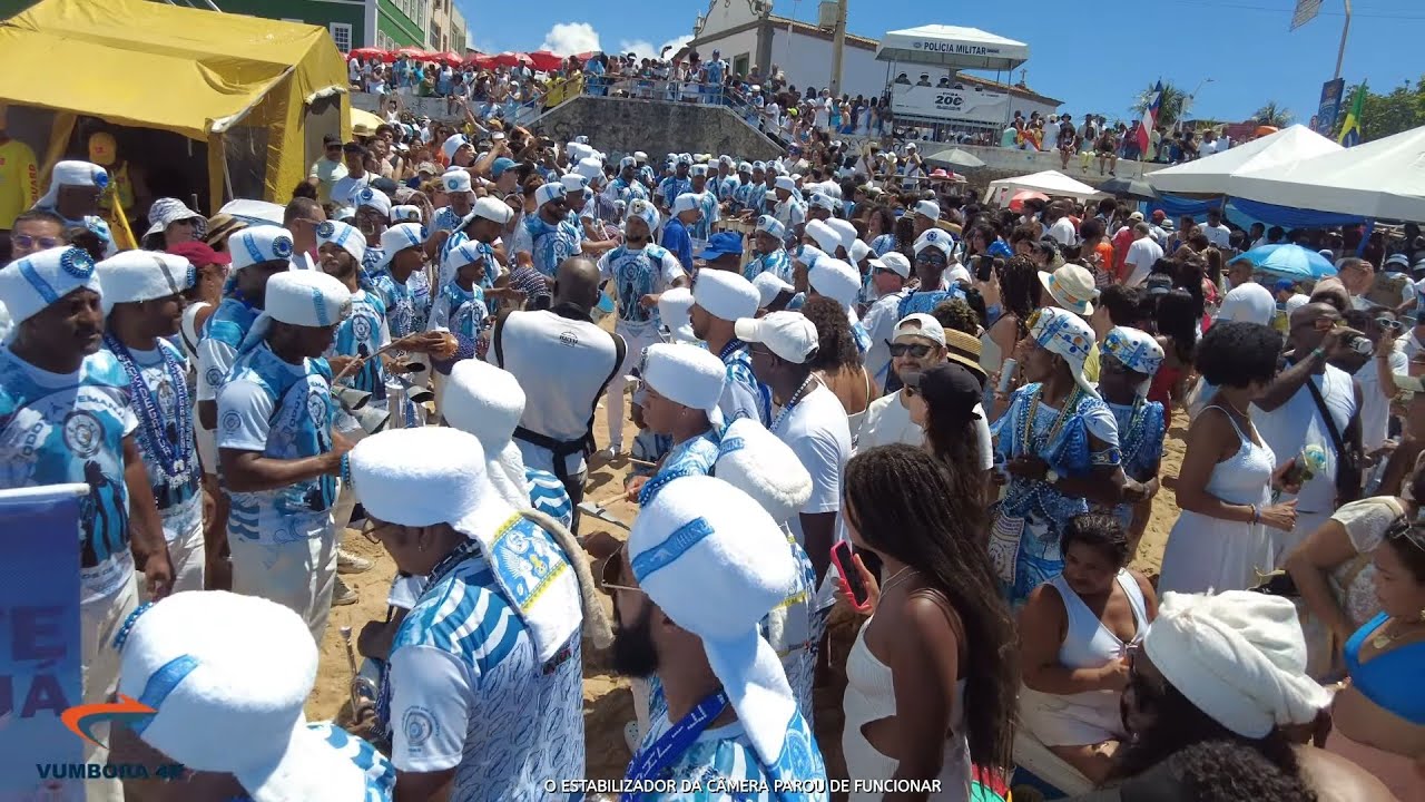 SALVADOR BAHIA - FILHOS DE GANDHY - PRAIA DO RIO VERMELHO - FESTA DE IEMANJÁ