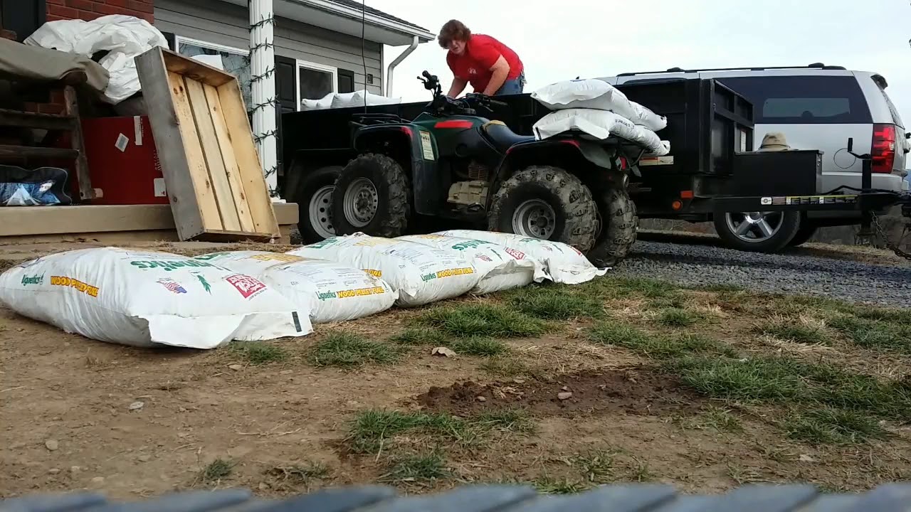 Stacking Up Pellets For Winter With The Lifted Swamp Lite Machine