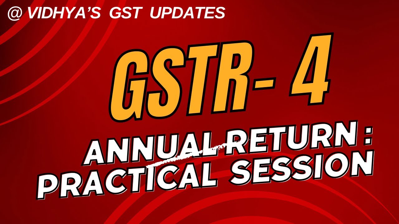 How to fill GSTR-4 Composition Annual Return 2023-24 Easily & Correctly ???