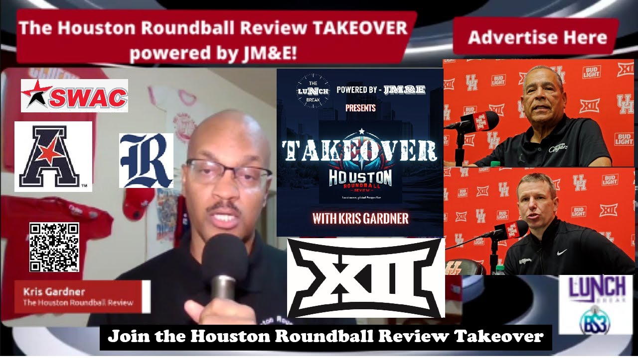 H-town, Big 12 hoops, postgame comments from Kelvin Sampson on the Houston Roundball Review Takeover