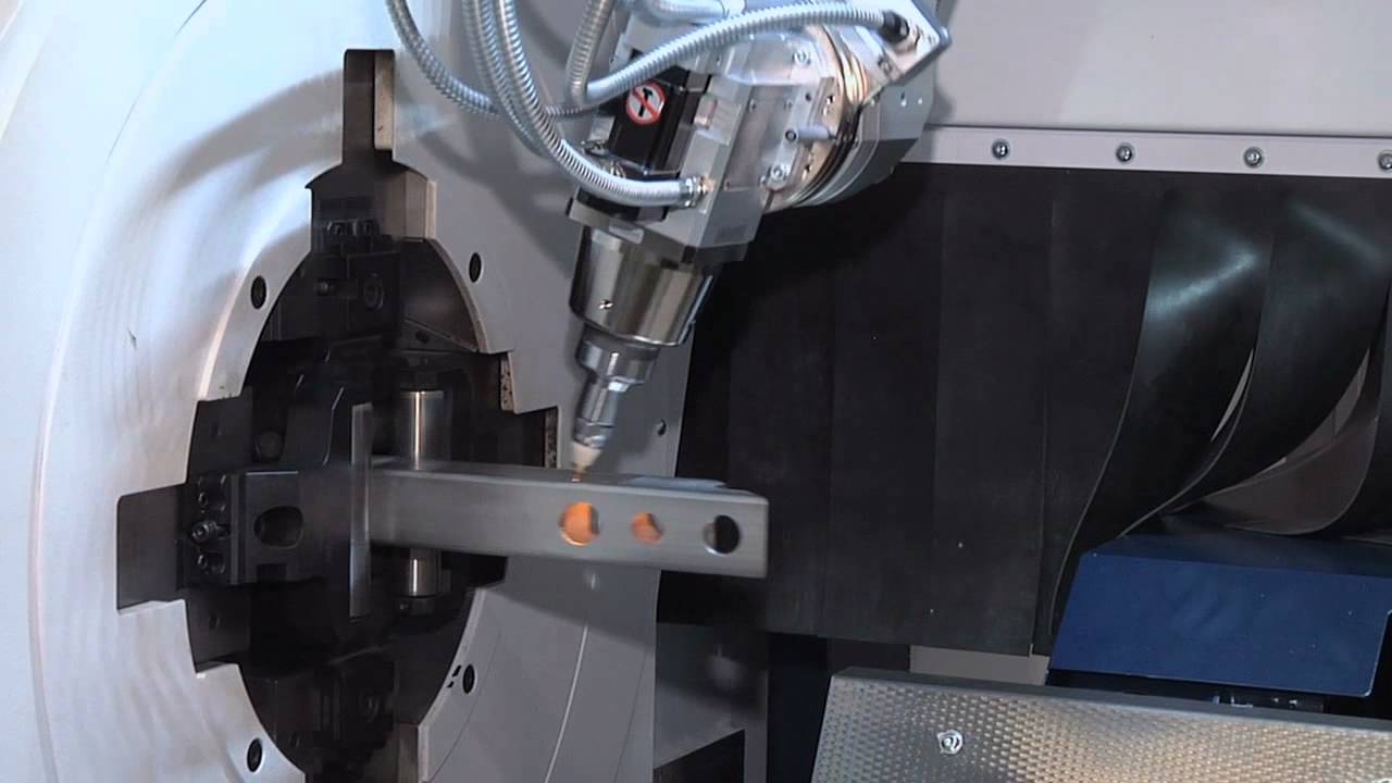 TRUMPF Laser-Rohrschneiden: TruLaser Tube 7000 - Schwenkbarer Laser-Schneidkopf f&uuml;r Schr&auml;gschnitte