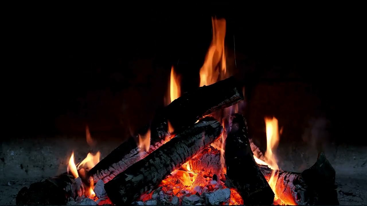 90 Minutes Cozy Bonfire: Realistic Fireplace & Crackling Wood Sounds (4K TV Screensaver)
