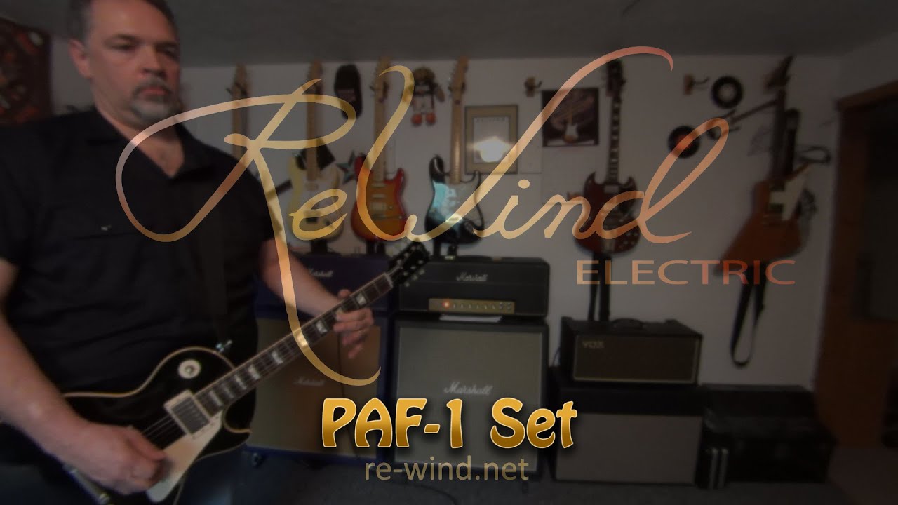 ReWind Electric PAF-1 A5 Set - Black LP - Ed Mismas Demo