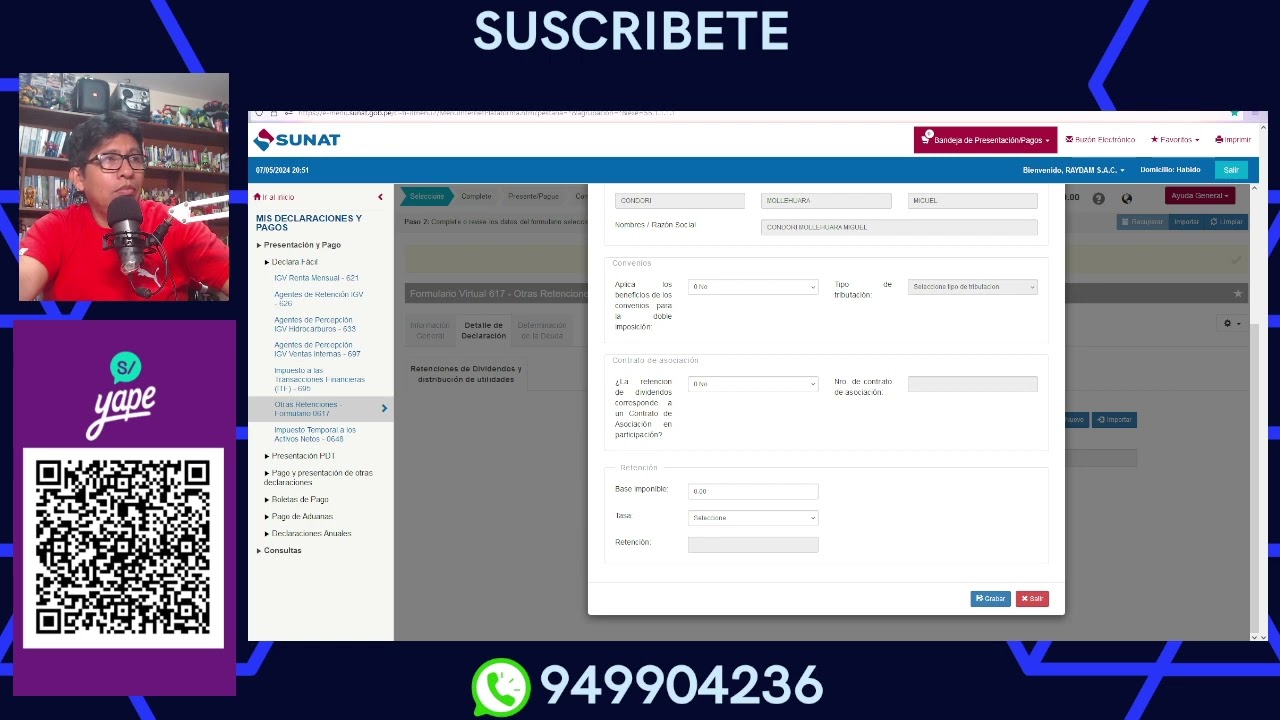 👍 COMO PAGAR RENTA POR DIVIDENDOS CON EL FV 617  👉 Estudio Contable En Lima