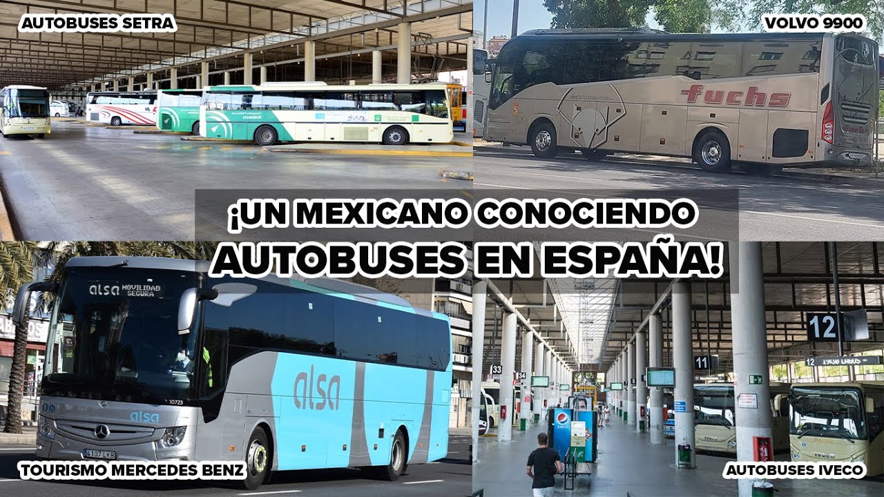 ¡Un mexicano conociendo las centrales de autobuses en España! | Travego, Volvo 9900 | Russo Busman