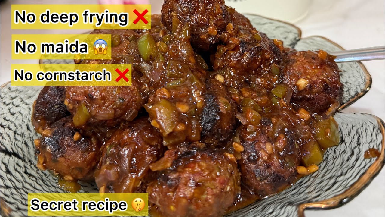 Guilt-free manchurian | no maida❌ no cornflour❌