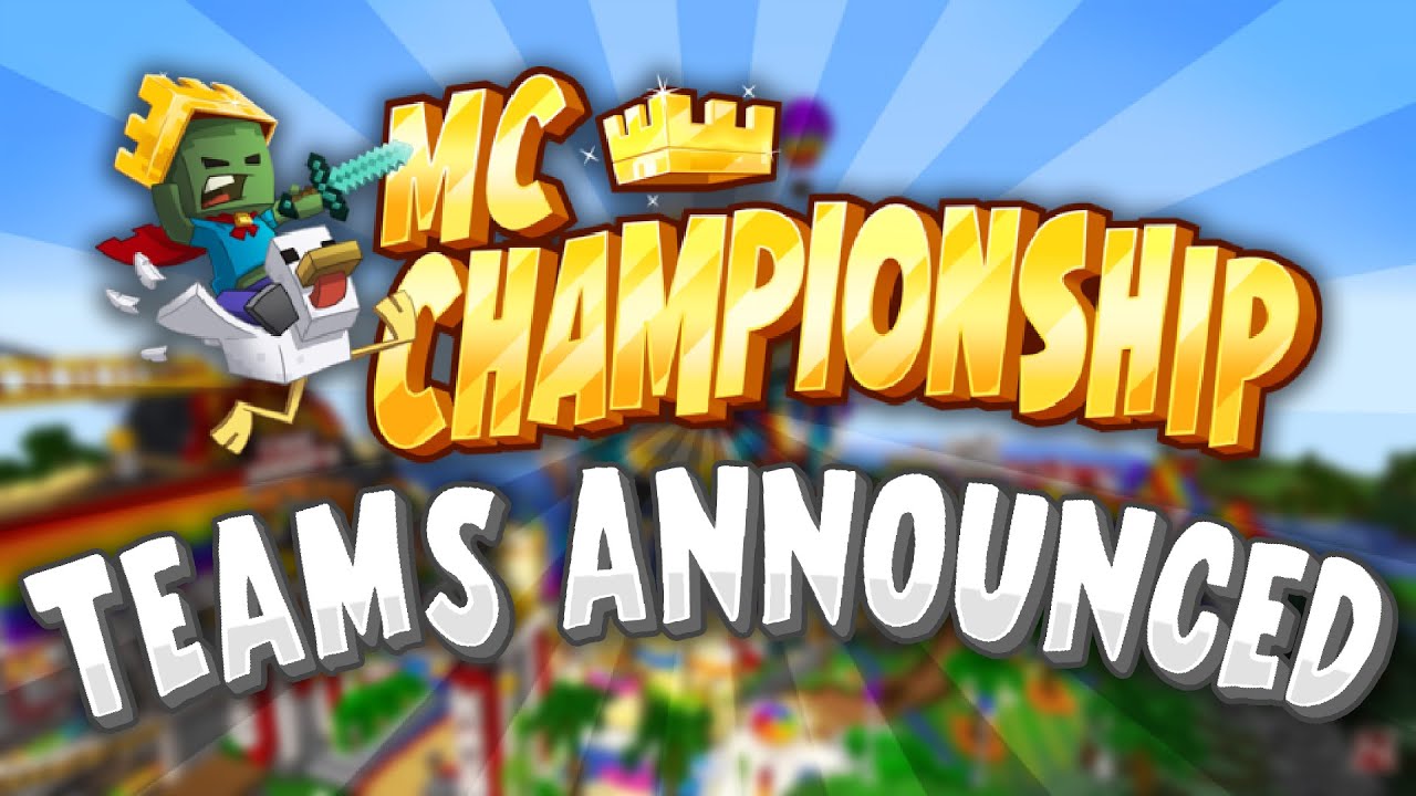 MCC 25 Teams ANNOUNCED! (Minecraft Championship)