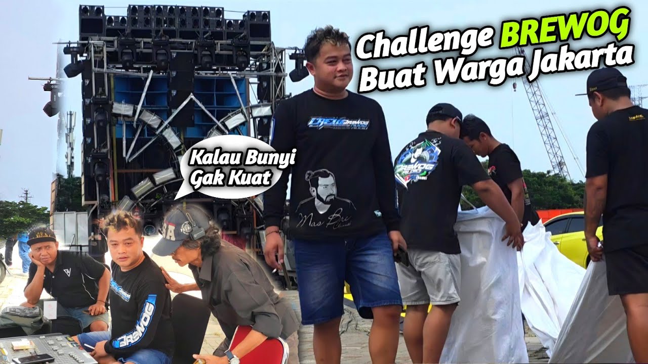 Memed Bikin Challenge Buat Warga Jakarta Tes Kekuatan Jantung & Telinga di Hadapan Brewog Audio 