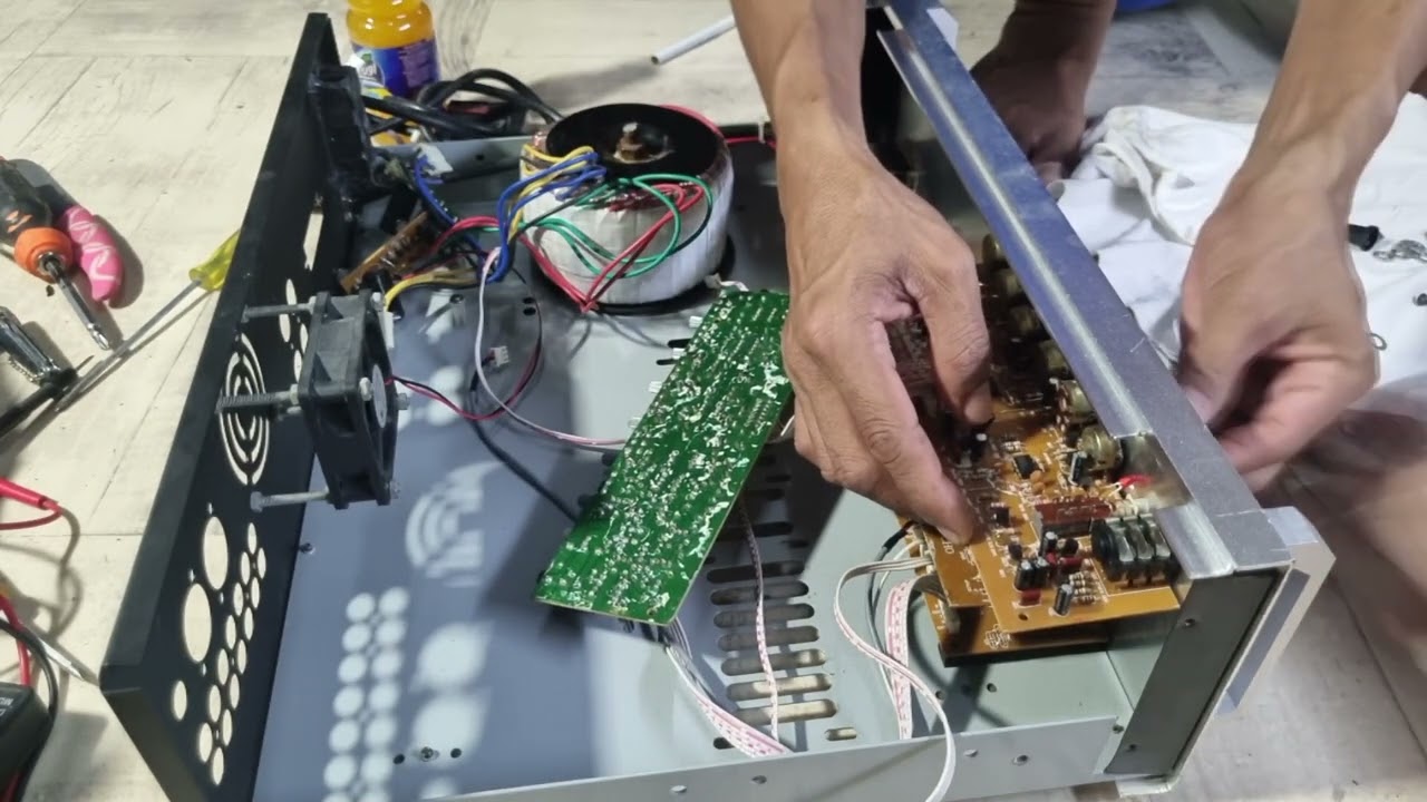 Cara Memperbaiki Power Amplifier LANGPU Km-8100 Bersama Ahebbikk Tutorial Full