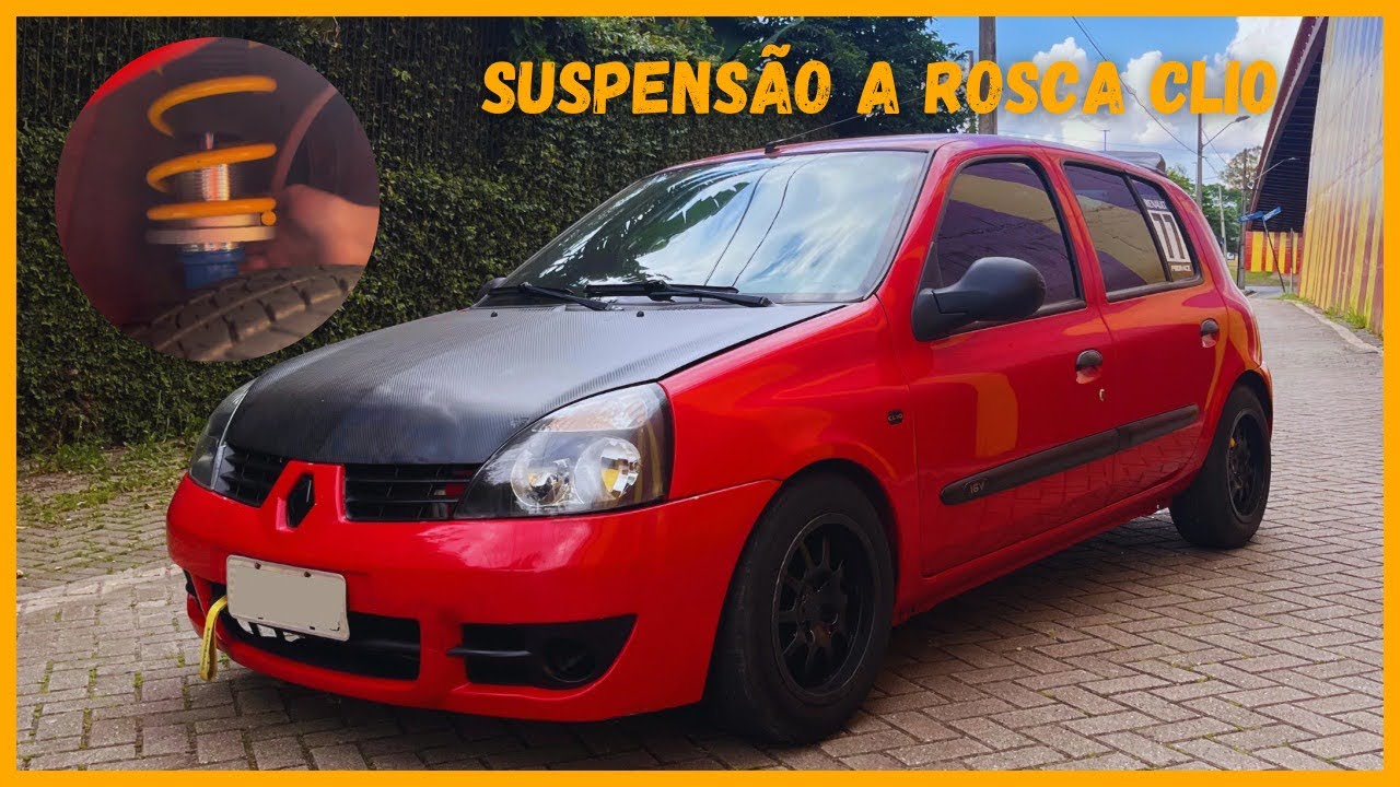 Renault CLIO com SUSPENSÃO A ROSCA