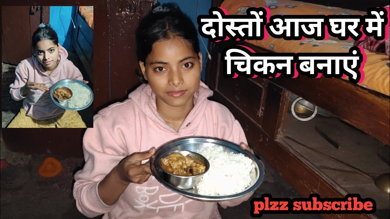 Raat ke khane mein chicken banaye🤤🐓🐓