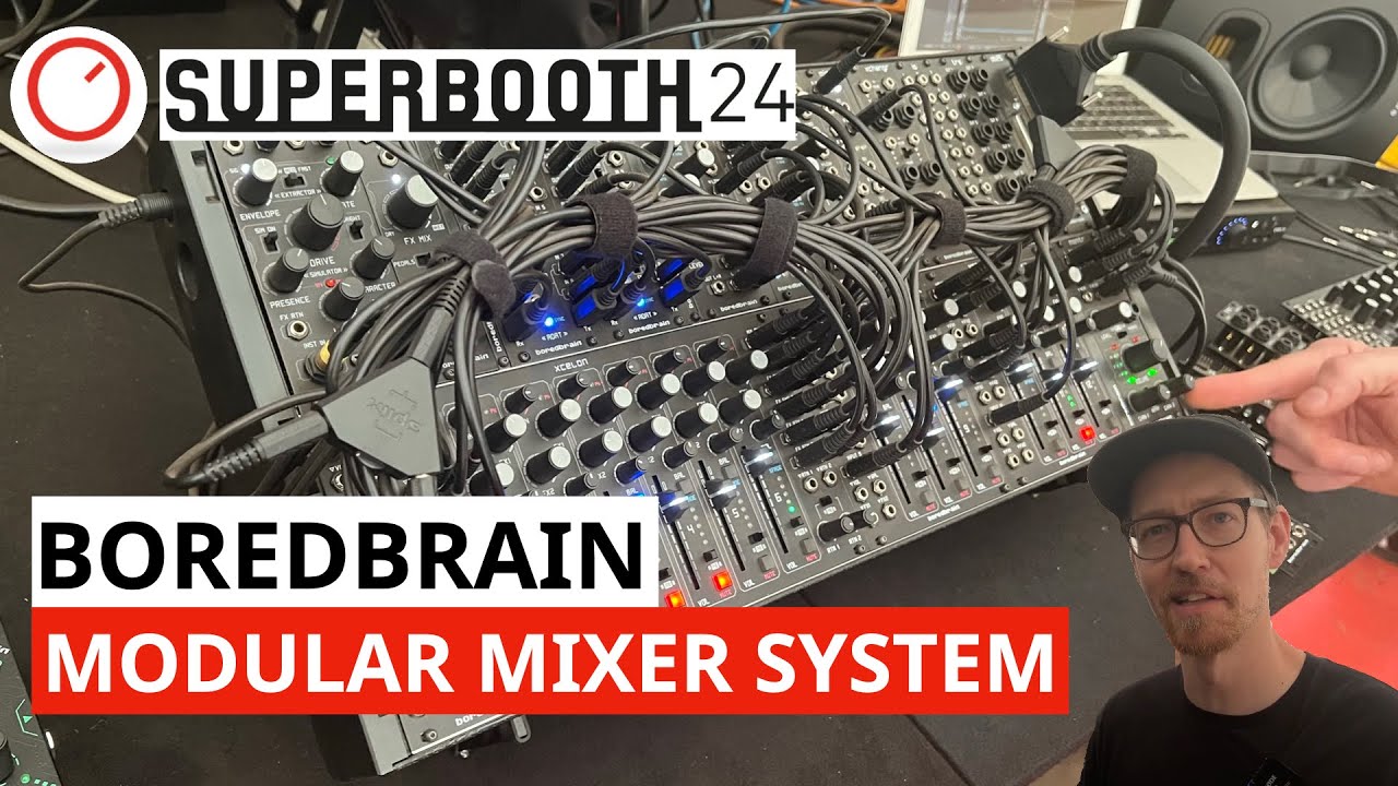 Boredbrain Music Xcelon & Optx v2 - Ultimate Modular Expandable Eurorack Mixer | Superbooth 24
