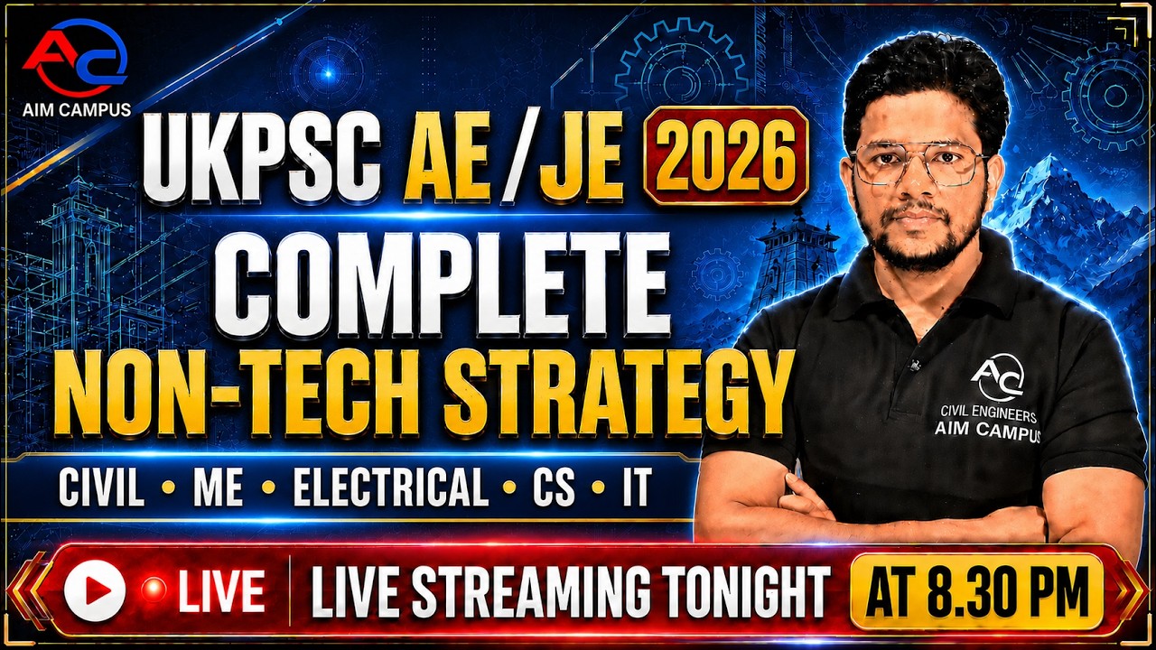 UKPSC AE/JE 2026 Updated Syllabus | Complete Non-Tech Roadmap & Selection Strategy.