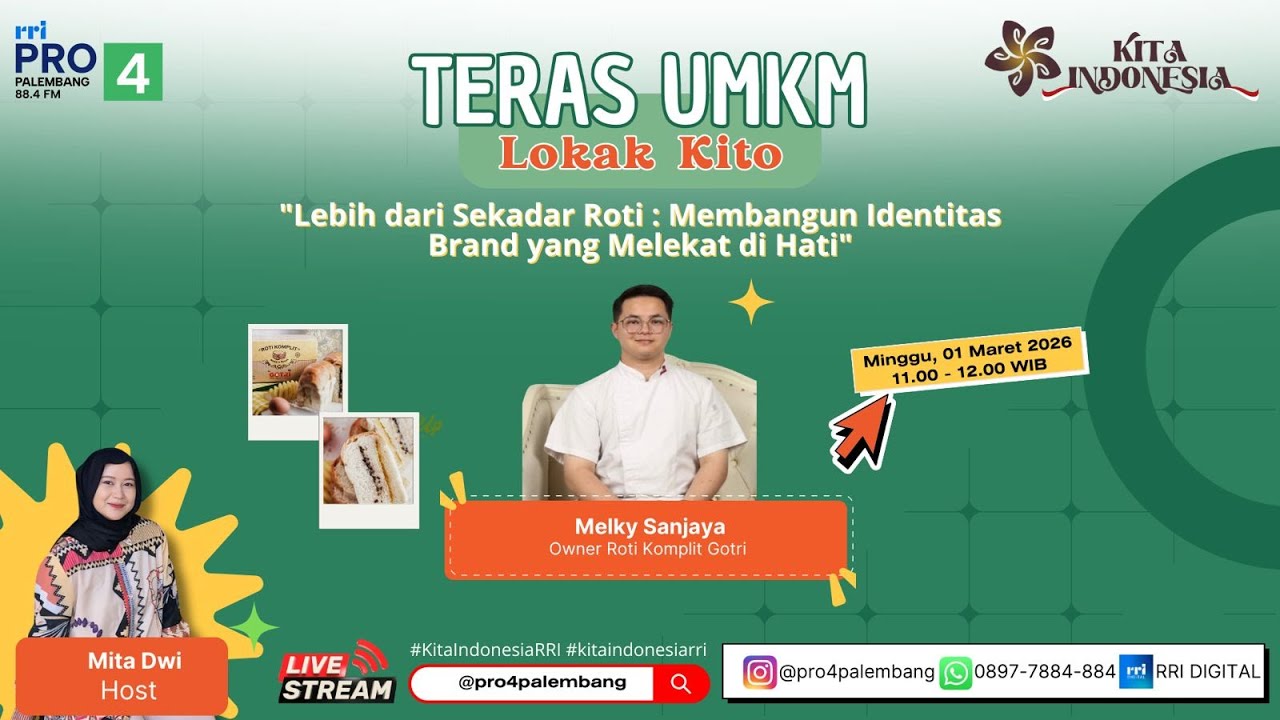 TERAS UMKM (LOKAK KITO) - RRI PALEMBANG, 01 MARET 2026