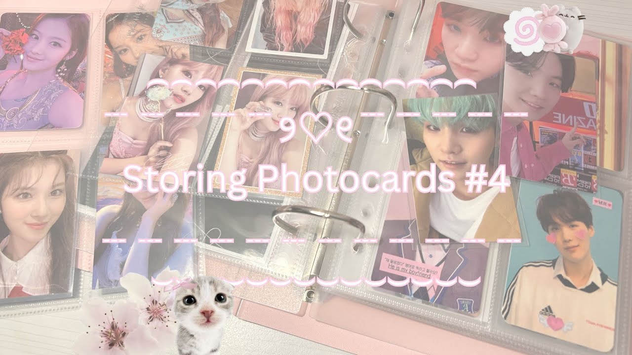 storing photocards #4! ⋆˚✿˖° ~ bts, txt & sana🤍