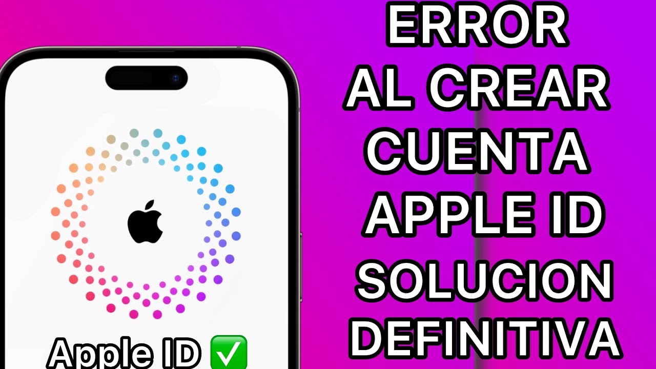 SOLUCIÓN 2024 Error Crear Apple ID Contacta al Soporte de Itunes ✅