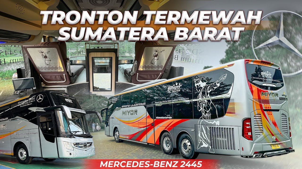 GOKIL BANGET MIYOR BORONG 4 BUS TRONTON MERCEDES BENZ 2445 ‼️
