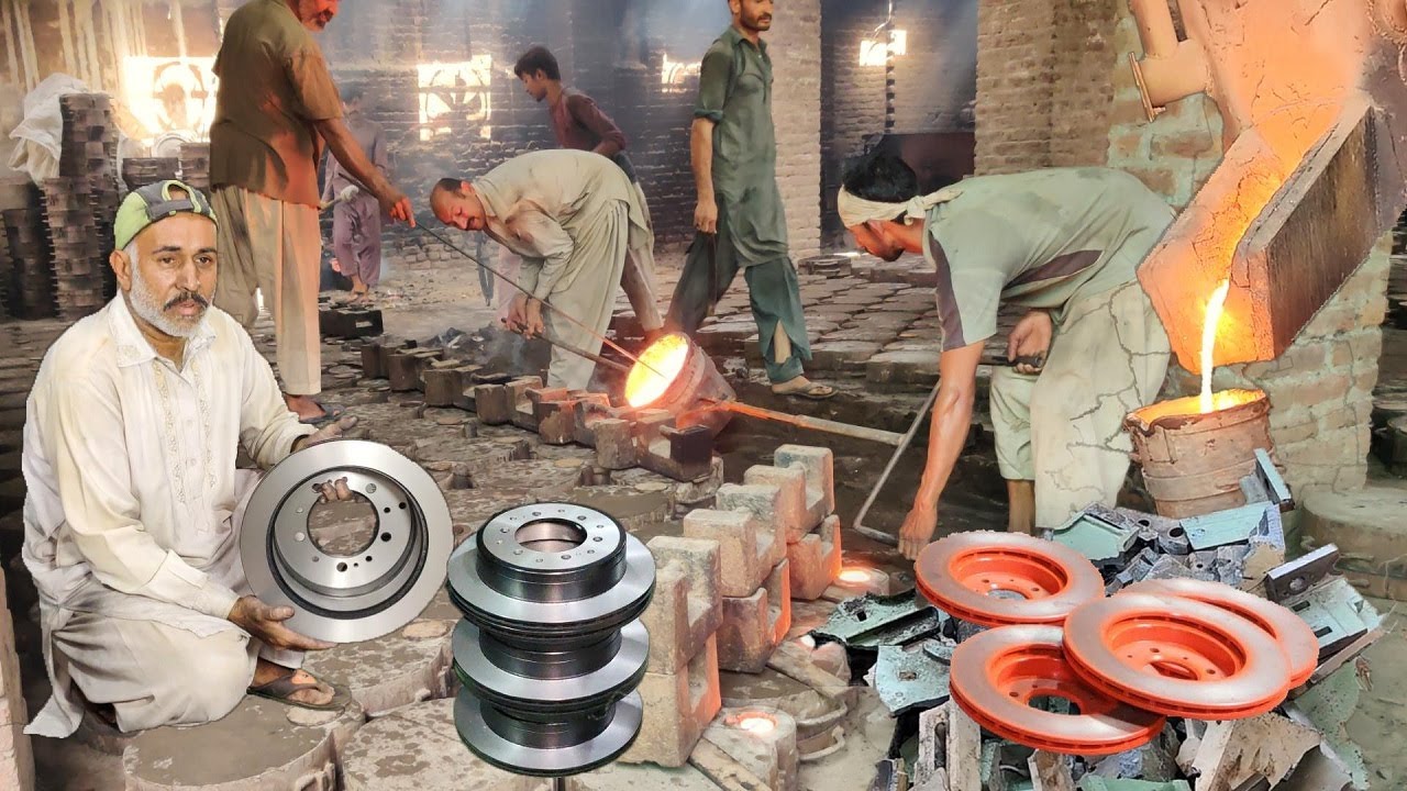 Technique of Making Disk Brake Plate | One by One Manufacturing Steps