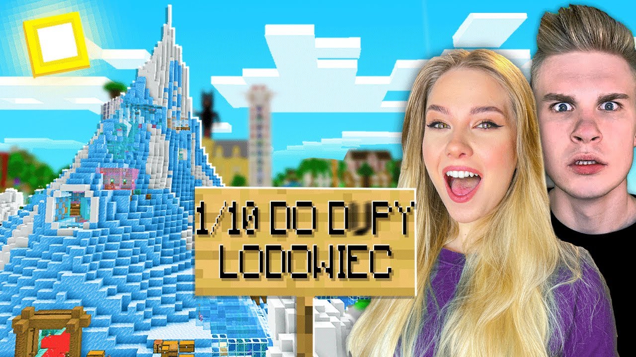OPROWADZAM WAS po UKOŃCZONYM LODOWCU + REAKCJA JULI w Minecraft! 😂 (wkurzyła mnie)
