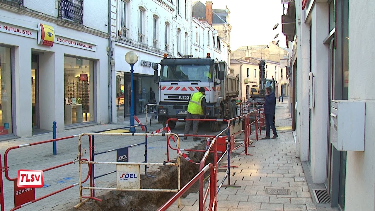Luçon : les travaux du centre ville