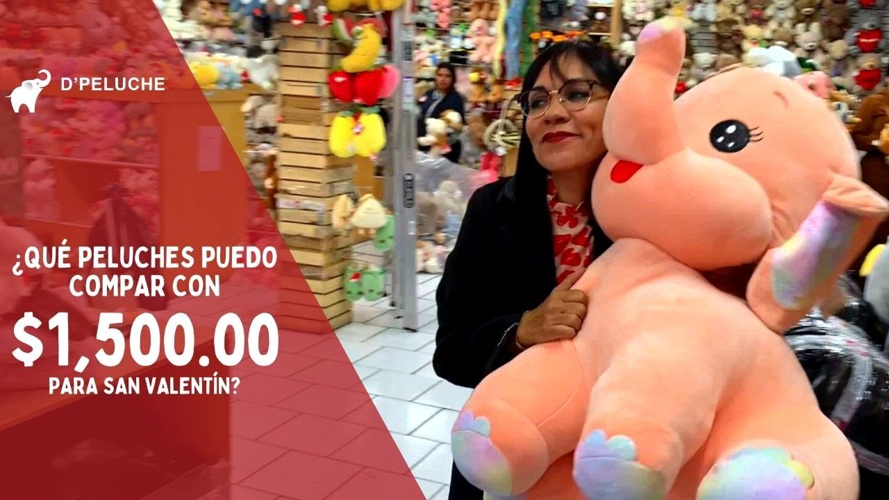¿Qué peluches puedes comprar con $1,500.00 o menos para San Valentín?