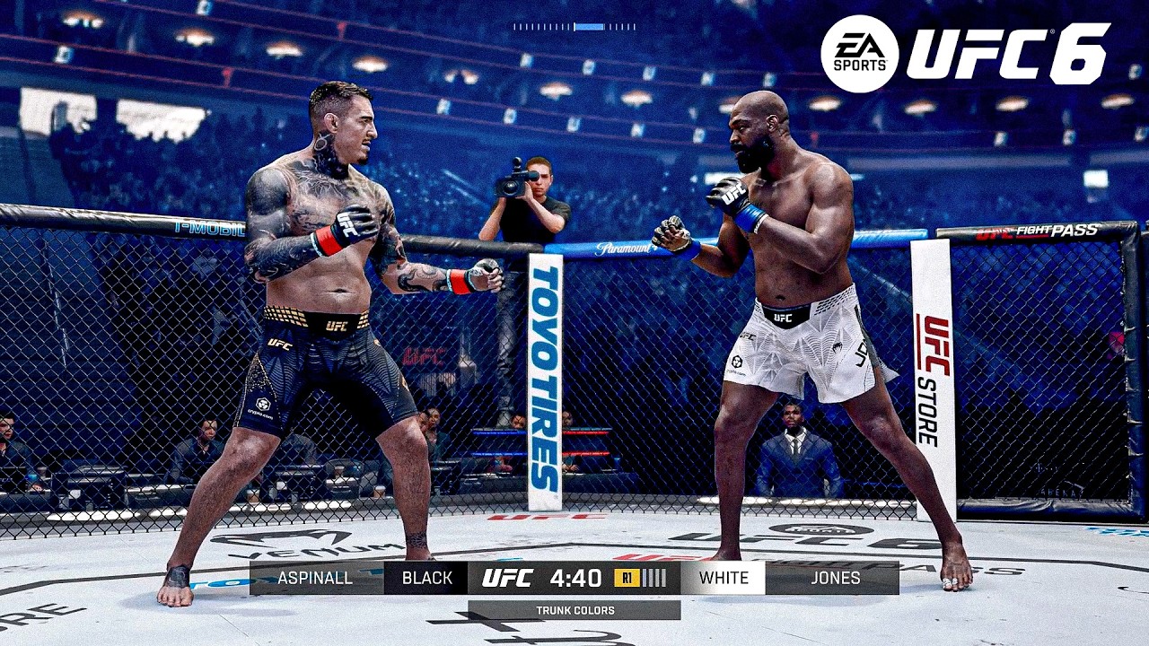 UFC 6 &mdash; Геймплей на PS5 | Джон Джонс против Тома Аспиналла (4K 60FPS)