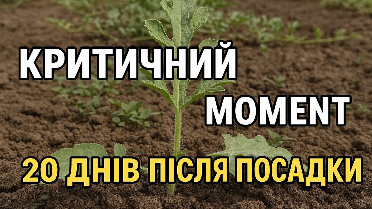 Кавун і диня — 20 днів після висадки. Критичний етап!