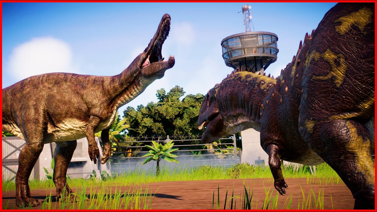 Suchomimus VS Majungasaurus - Jurassic Clash | Jurassic World Evolution 2