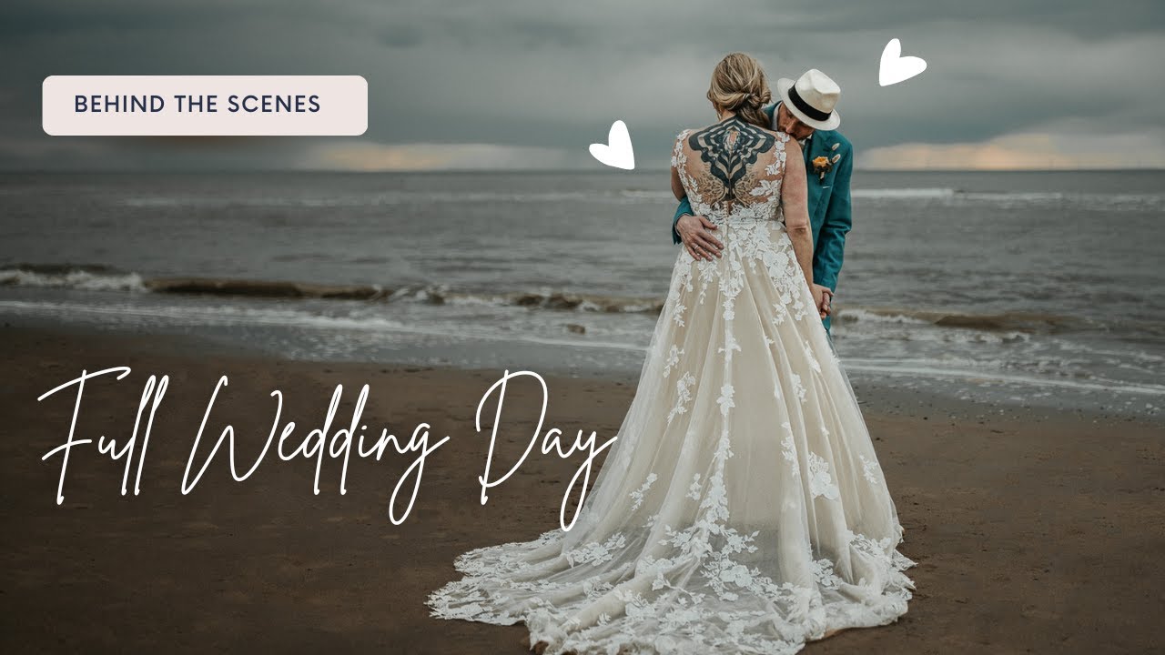 WEDDING PHOTOGRAPHY BEHIND THE SCENES | Full Wedding Day | Beach wedding shot on Canon R5 cameras