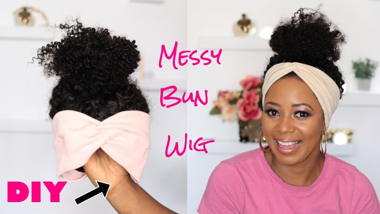 How to make a headband wig. Aka messy bun wig. Very detailed!