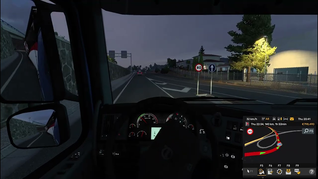 Heavy Bottled Water Haul Across Spain Euro Truck Simulator 2 Volvo Truck 23 Ton Cargo 210 km 🚛