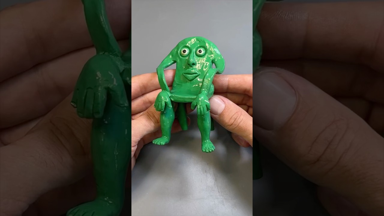 What his name? Brainrot meme #sculpting #plasticine #clayart #clay #brainrotmeme #italianmeme