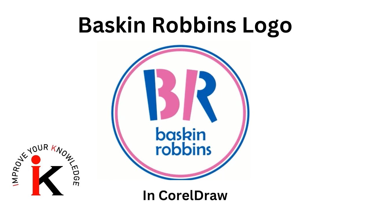 CorelDraw Tutorial: How Create Baskin Robbins Logo in CorelDraw
