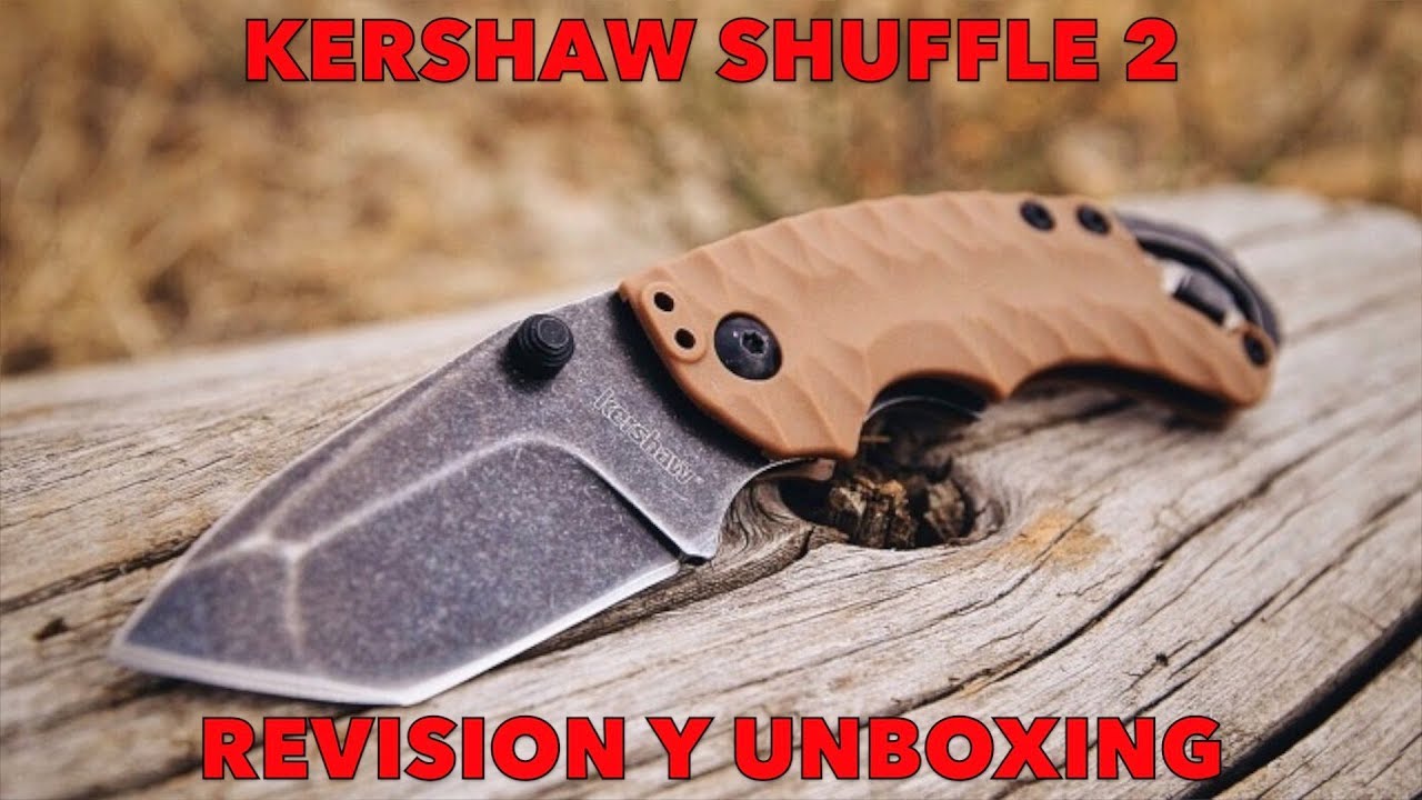 KERSHAW SHUFFLE 2 TAN , REVISION Y UNBOXING EN ESPAÑOL ,/,,/